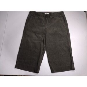 Ann Taylor LOFT Marisa Corduroy Cropped Pants Womens 6P Olive Green Petite